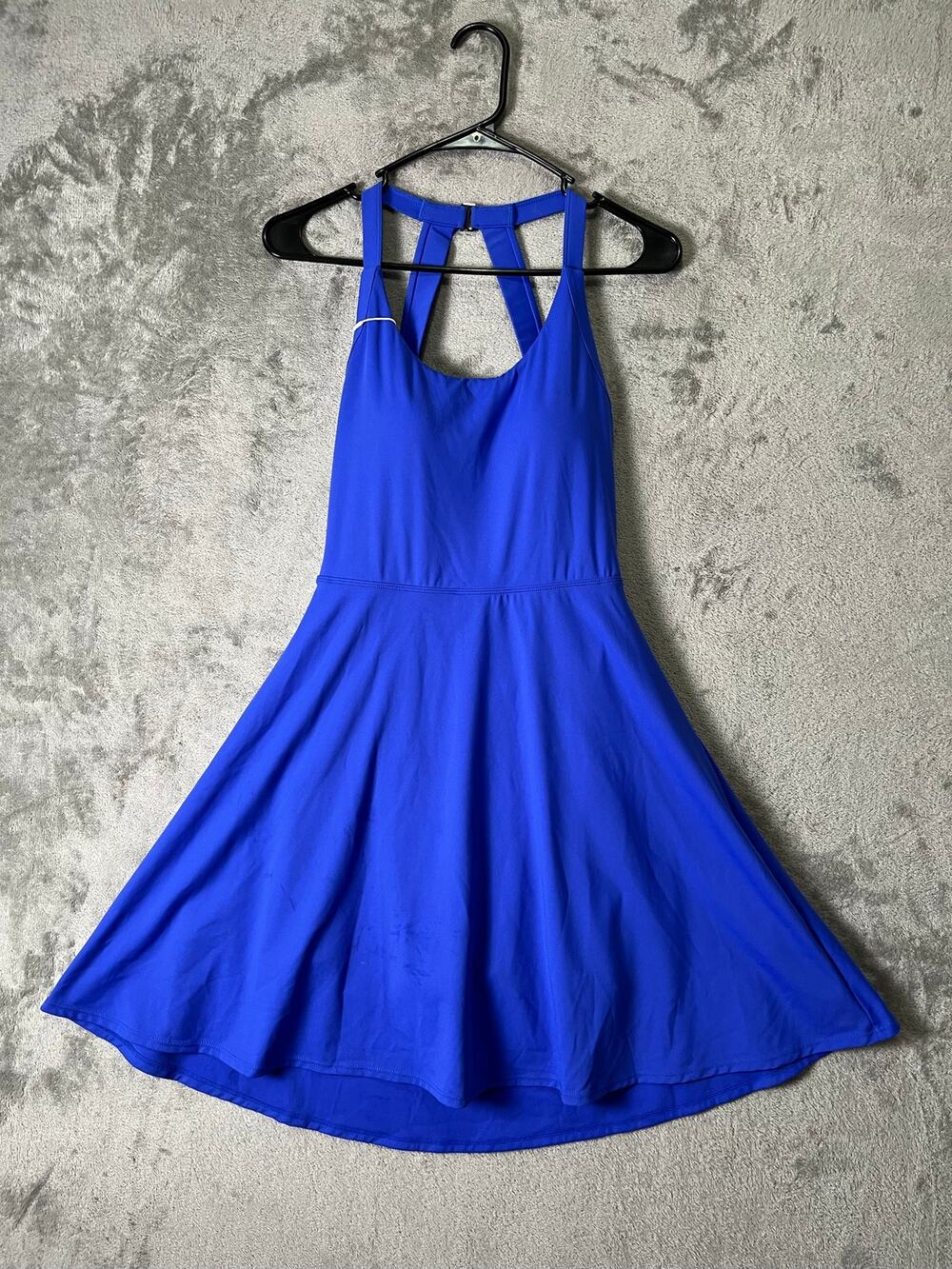 Halara Backless Fit & Flare Active Dress Built In Shorts Tennis Dress M Long New